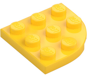 LEGO Yellow Plate 3 x 3 Round Corner (30357)