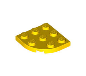LEGO Yellow Plate 3 x 3 Round Corner (30357)