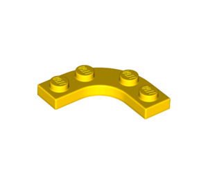 LEGO Gelb Platte 3 x 3 Gerundet Ecke (68568)