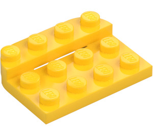 LEGO Gelb Platte 3 x 4 x 0.7 Gerundet (3263)