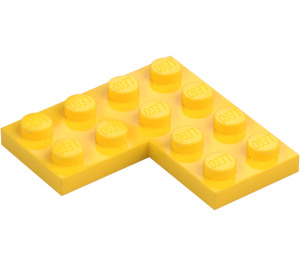 LEGO Yellow Plate 4 x 4 Corner (2639)