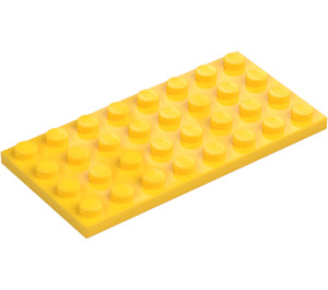 LEGO Gul Plate 4 x 8 (3035)