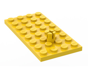 LEGO Yellow Plate 4 x 8 with Helicopter Rotor Holder