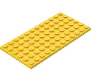 LEGO Gul Plate 6 x 12 (3028)