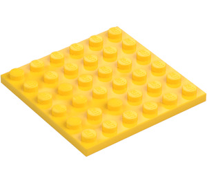 LEGO Žlutá Deska 6 x 6 (3958)