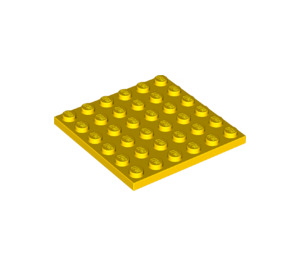 LEGO Jaune assiette 6 x 6 (3958)