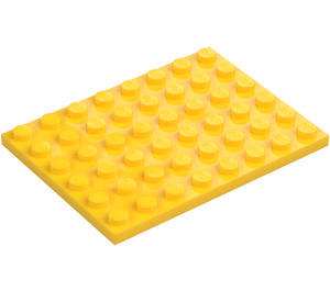 LEGO Yellow Plate 6 x 8 (3036)