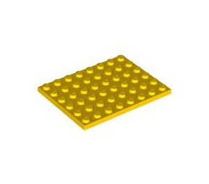 LEGO Jaune assiette 6 x 8 (3036)