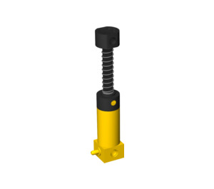 LEGO Giallo Pneumatico Pump con Nero Finger Knob (2797 / 74720)