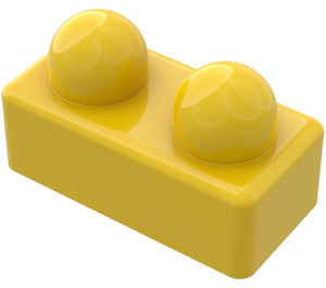 LEGO Yellow Primo Brick 1 x 2 (31001)
