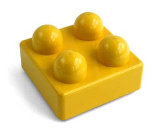 LEGO Giallo Primo Mattoncino 2 x 2 x 1 (31148)