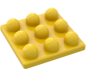 LEGO Amarillo Primo Placa 3 x 3 (31012)