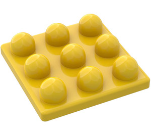 LEGO Yellow Primo Plate 3 x 3 (31012)