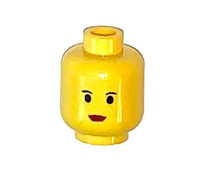 LEGO Giallo Principessa Leia Testa (Perno di sicurezza) (50370 / 50941)