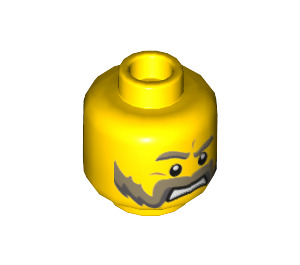 LEGO Yellow Prisoner Head (Safety Stud) (14263 / 19547)