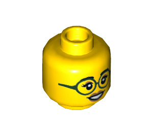 LEGO Yellow Programmer Minifigure Head (Recessed Solid Stud) (3626 / 61964)