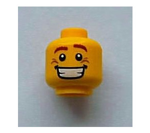 LEGO Yellow Promotional Head (Safety Stud) (3626)