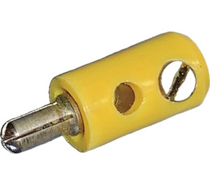 LEGO Jaune Prong Electric Connecteur avec 2 Plug des trous