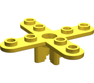 LEGO Jaune Hélice 4 Lame 5 Diameter avec connecteur ouvert (2479)