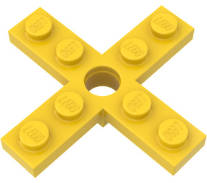 LEGO Żółty Śmigło 4 Ostrze 5 Średnica z Rotor Uchwyt (3461)