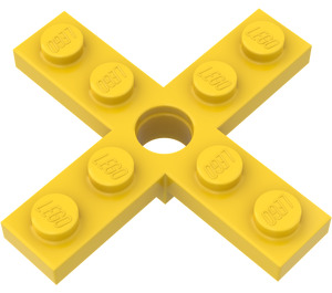 LEGO Gelb Propeller 4 Klinge 5 Diameter mit Rotor Halter (3461)