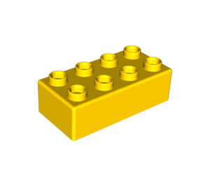 LEGO Yellow Quatro Brick 2 x 4 (48201)