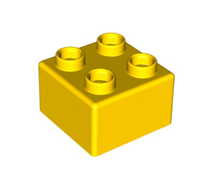 레고 노란색 Quatro 벽돌 2x2 (48138)