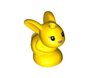 LEGO Yellow Rabbit Baby with Metallic Medium Lavender Nose (78466 / 78469)