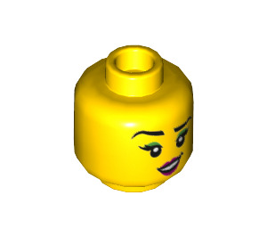 LEGO Jaune Raze Minifigure Diriger (Goujon solide encastré) (3626 / 77772)