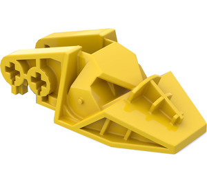 LEGO Yellow Ridged Head / Foot 3 x 6 x 1.6 (32165)