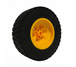 LEGO Amarillo Rim Ø 43.2 X 18 with Tire 62.4 x 20