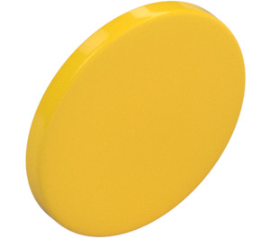 LEGO Yellow Roadsign Clip-on 2 x 2 Round (30261 / 65570)