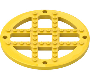 LEGO Yellow Round Brick 13.667 x 13.667 Fabuland Hollowed (4750)