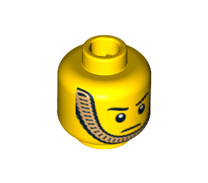 LEGO Jaune Royal Gardien Tête (Clou de sécurité) (3626 / 97090)