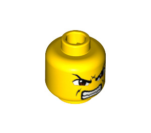 LEGO Gelb Ryo Gate Bewachen Kopf (Sicherheitsbolzen) (3626 / 55534)