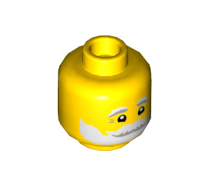 LEGO Yellow Santa Minifigure Head (Recessed Solid Stud) (3626 / 79426)