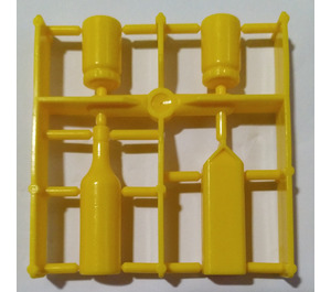LEGO Yellow Scala Accessories Sprue with Wine, Milk and 2 Jars (33011)