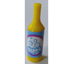 LEGO Yellow Scala Wine Bottle with Bubbles Sticker (33011)