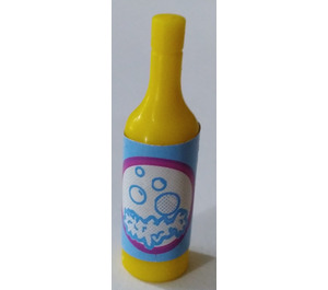 LEGO Gelb Scala Wine Flasche mit Bubbles Aufkleber (33011)