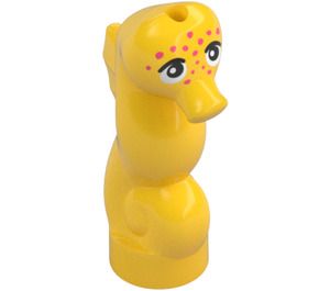 LEGO Jaune hippocampe avec Orange Spots (103420)