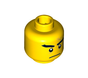 LEGO Yellow Shark Army Octopus Minifigure Head (Recessed Solid Stud) (3626 / 34628)