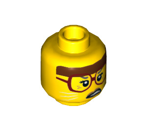 LEGO Yellow Sherry Scratchen-Post Minifigure Head (Recessed Solid Stud) (3626 / 49353)