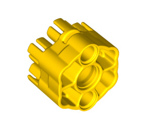 LEGO Yellow Six Shooter Housing Angled Barrels (18588)