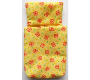 LEGO Yellow Sleeping Bag with Pink Butterflies