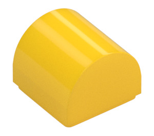 LEGO Yellow Slope 1 x 1 Curved (49307)