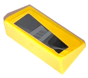 LEGO Yellow Slope 1 x 2 (31°) with Frontlight Sticker (85984)