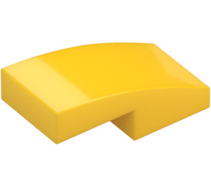 LEGO Yellow Slope 1 x 2 Curved (11477)