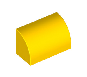 LEGO Yellow Slope 1 x 2 Curved (37352 / 98030)