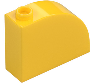 LEGO Gul Skråning 1 x 3 x 2 Buet (33243)