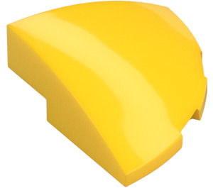 LEGO Amarillo Con pendiente 1 x 3 x 3 Curvo Circular Cuarto  (76797)